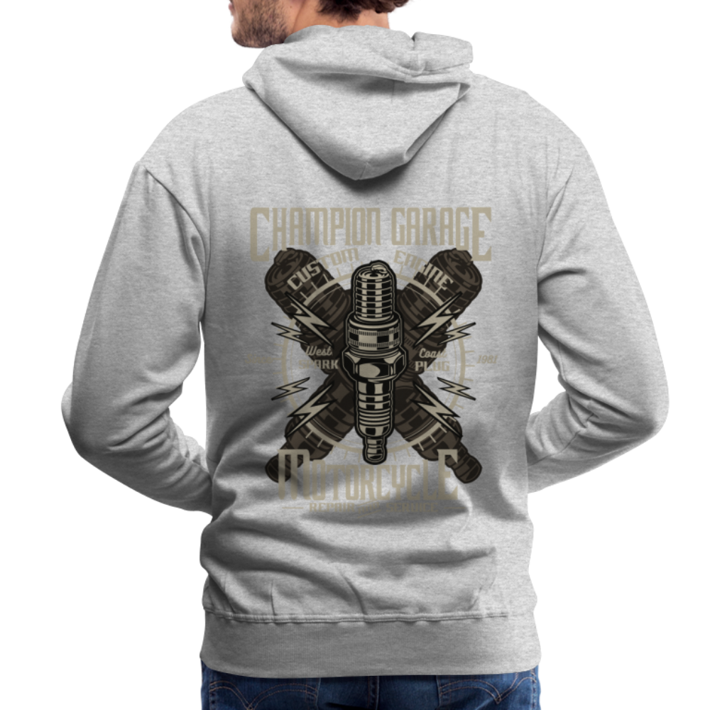 Spark Plug Men’s Premium Hoodie - heather grey