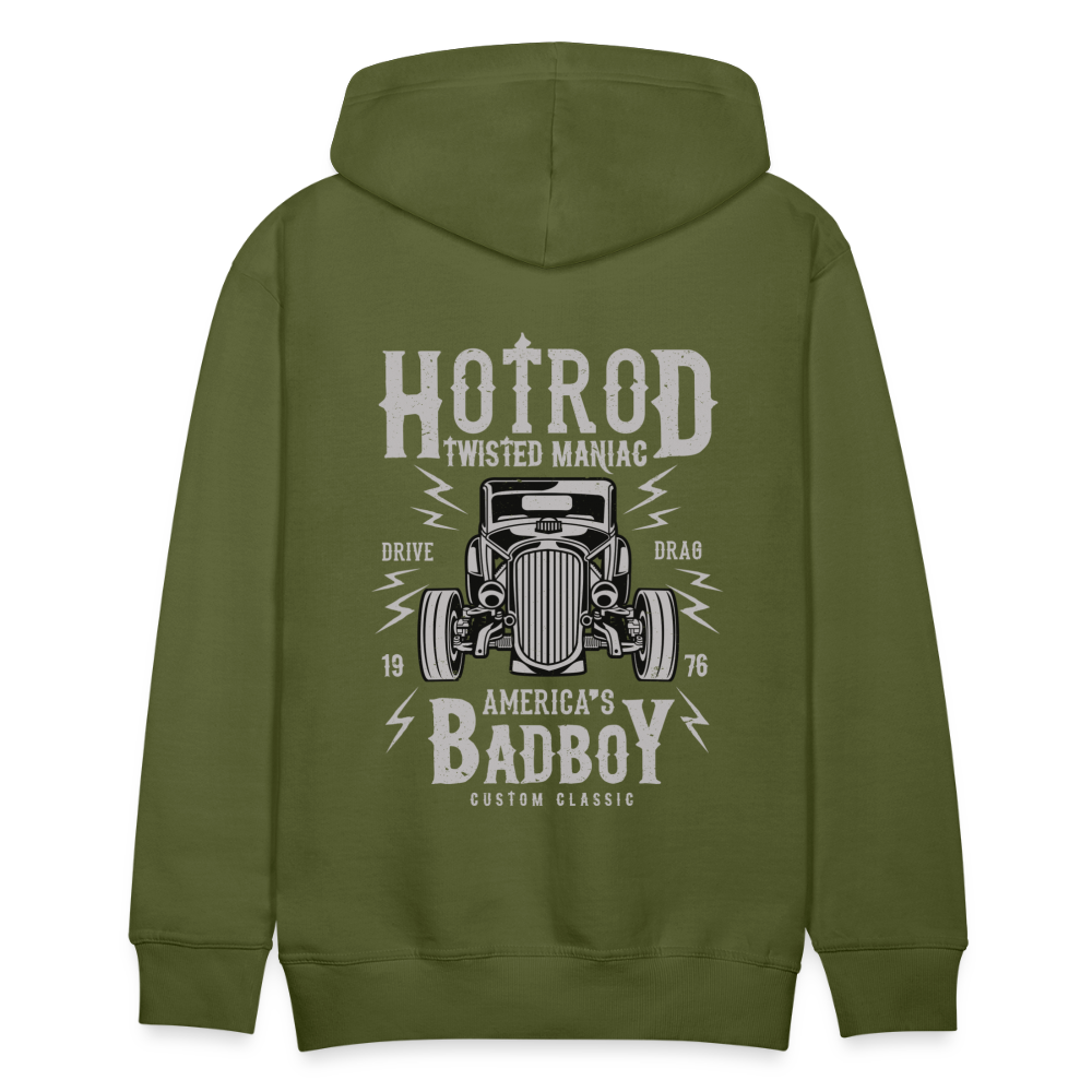 Twisted Hotrod Men’s Premium Hoodie - olive green