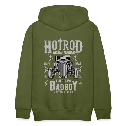 Twisted Hotrod Men’s Premium Hoodie - olive green