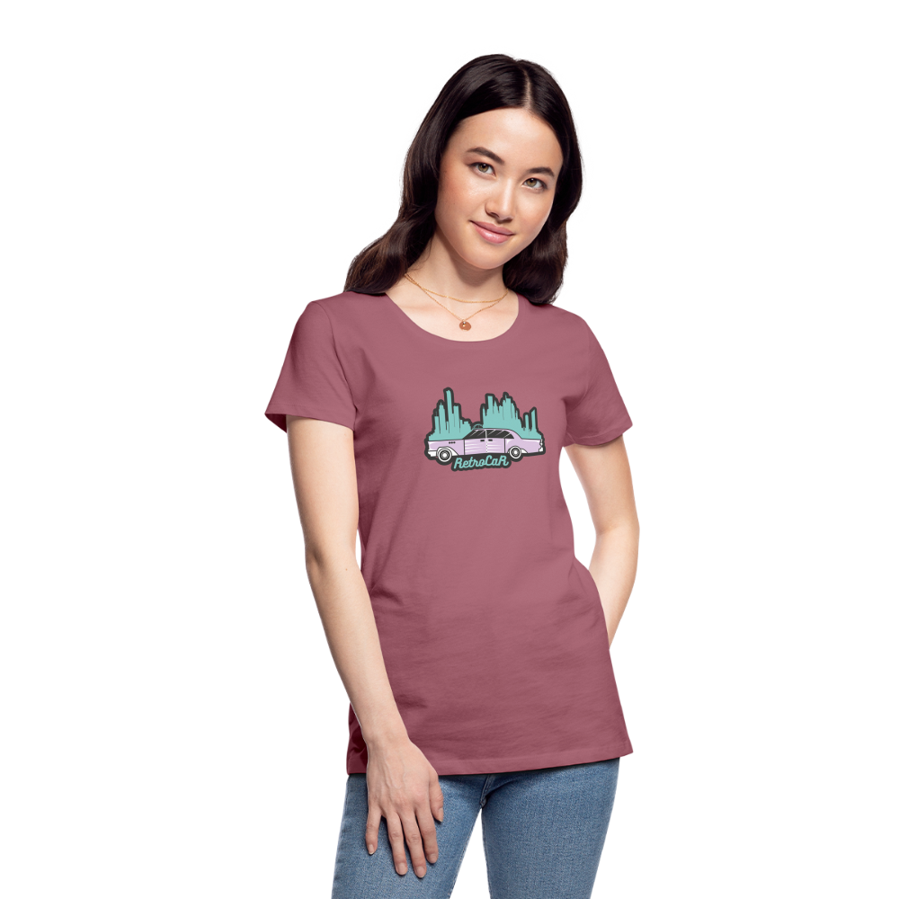 Retro Cars Women’s Premium T-Shirt - mauve