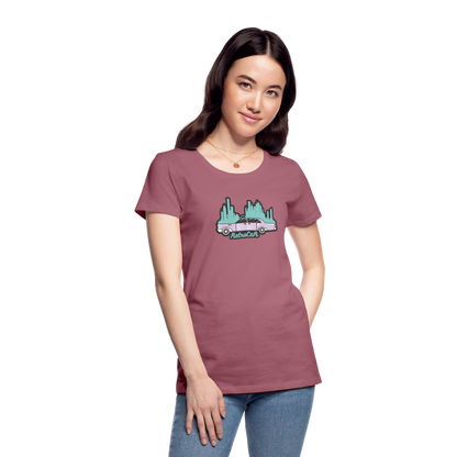 Retro Cars Women’s Premium T-Shirt - mauve