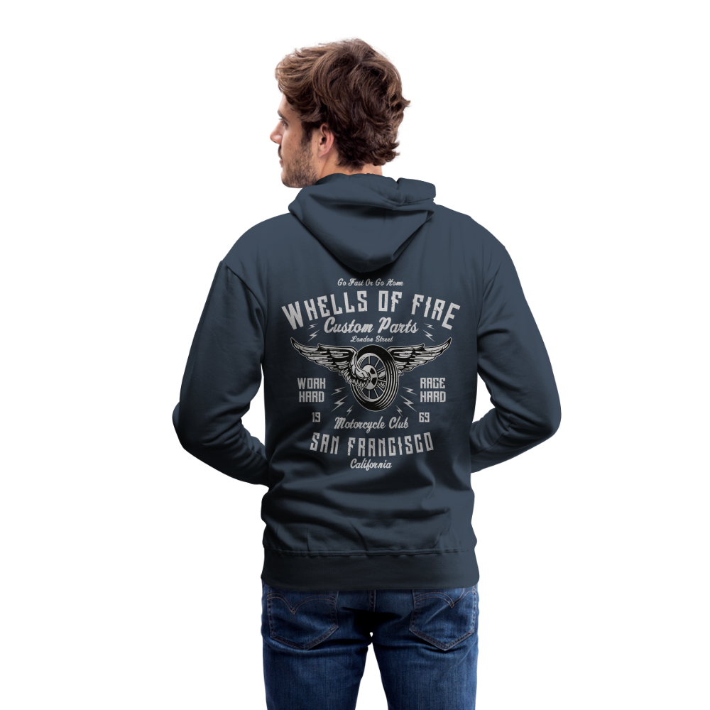 Wheels of fire 01 Men’s Premium Hoodie - navy