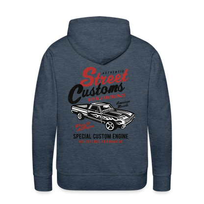 Street Custom Men’s Premium Hoodie - heather denim