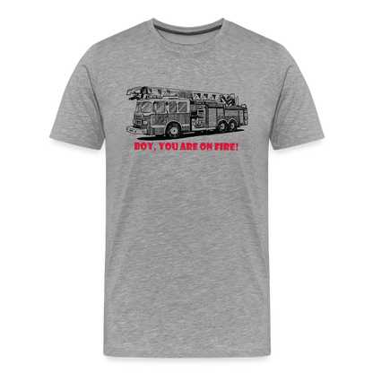 firetruck Men’s Premium T-Shirt - heather grey