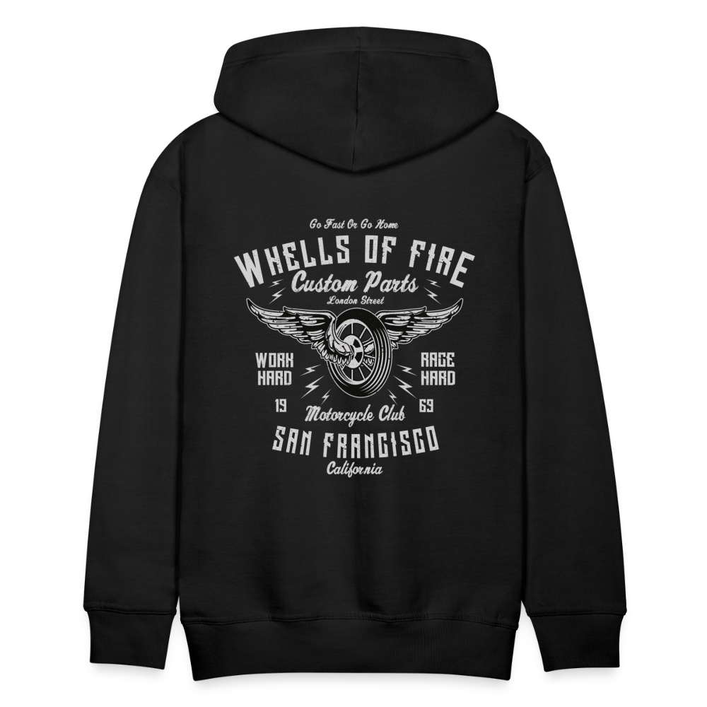 Wheels of fire 01 Men’s Premium Hoodie - black