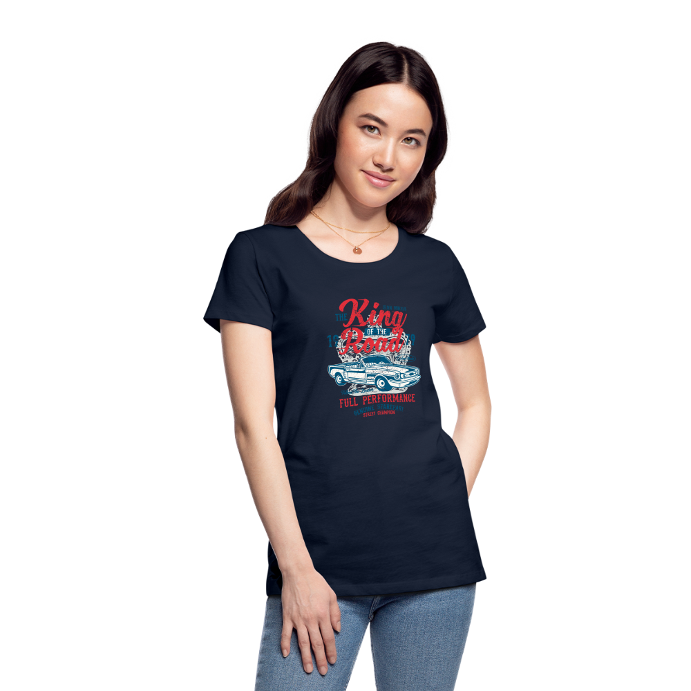 King of the road Women’s Premium T-Shirt - navy