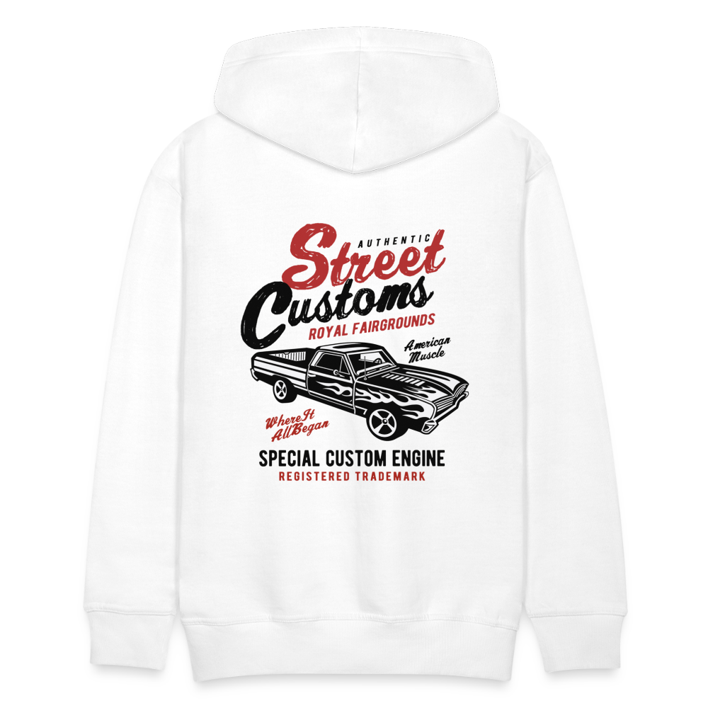 Street Custom Men’s Premium Hoodie - white