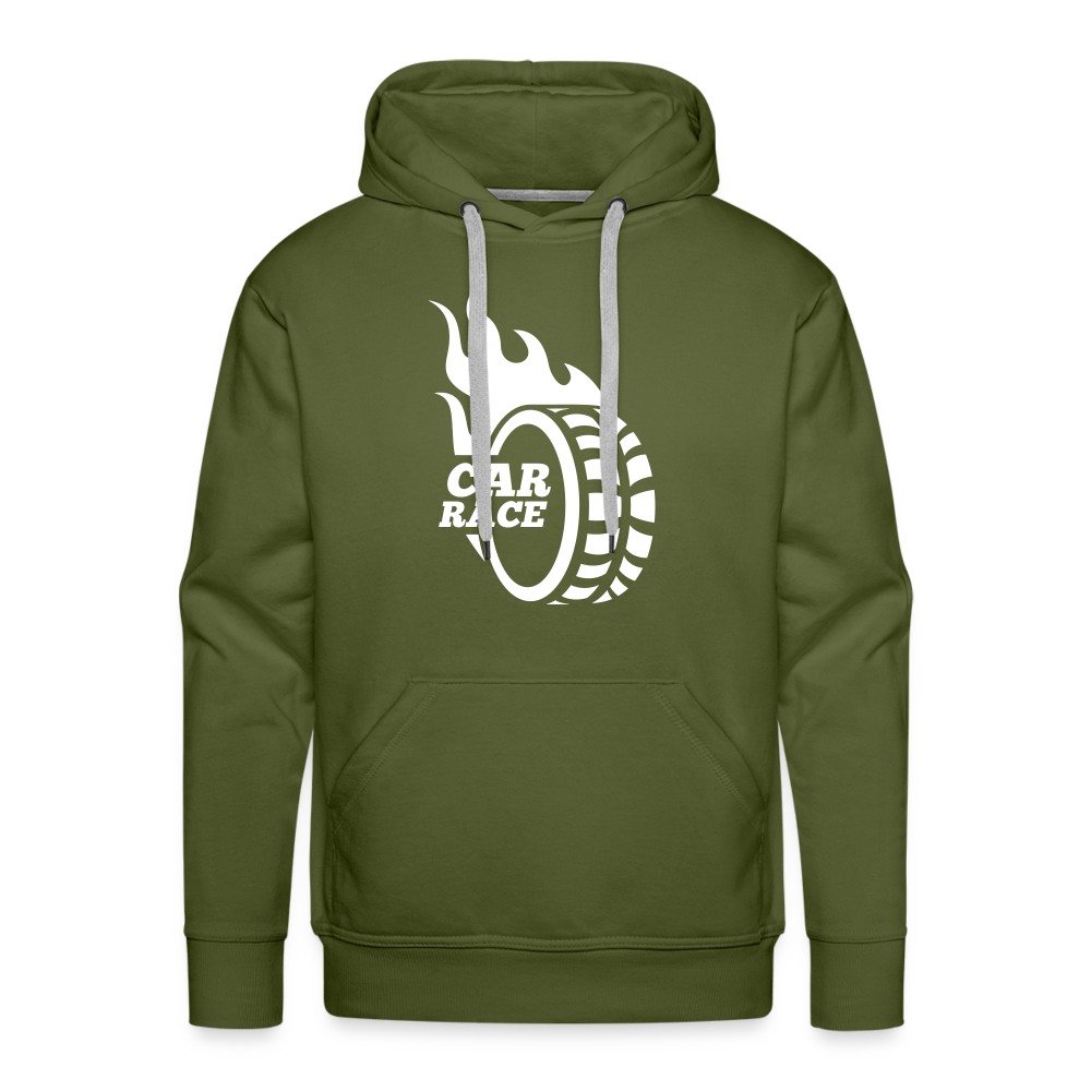 car Race Men’s Premium Hoodie - olive green