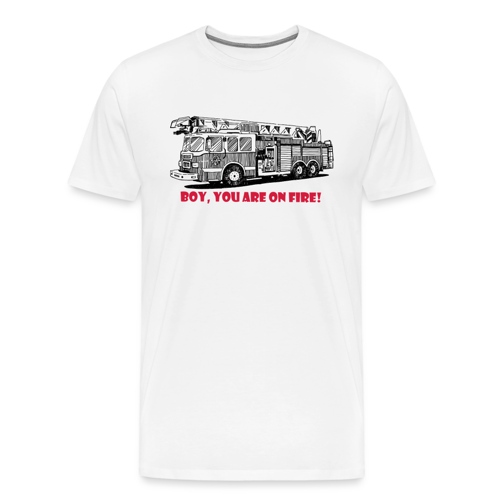 firetruck Men’s Premium T-Shirt - white