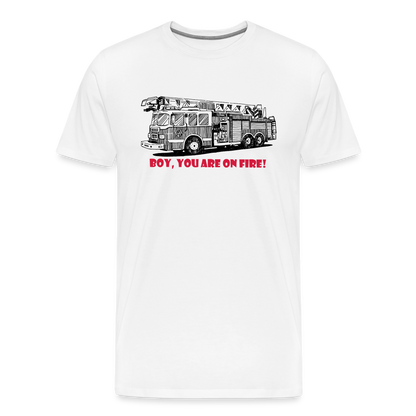 firetruck Men’s Premium T-Shirt - white