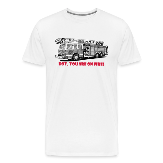 firetruck Men’s Premium T-Shirt - white