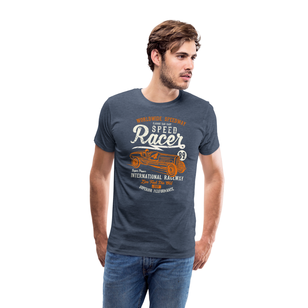 Speed Racer Men’s Premium T-Shirt - heather blue