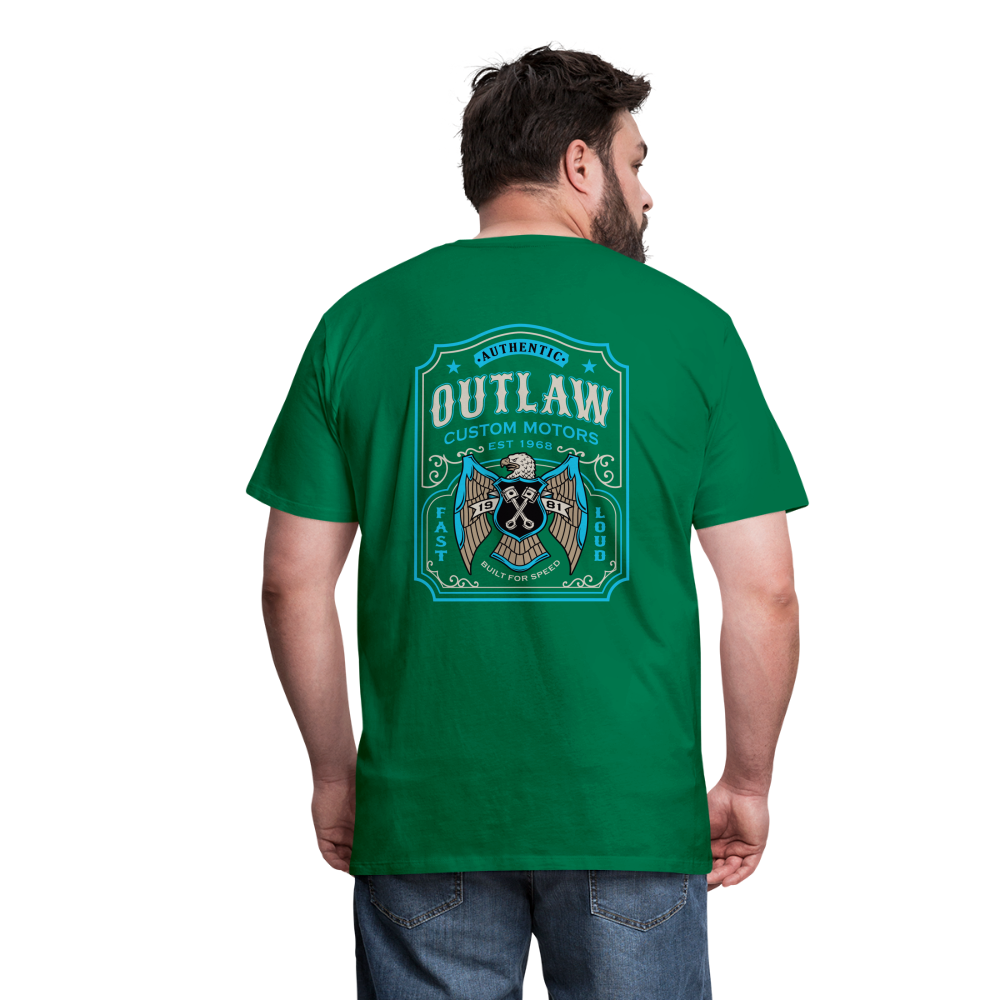 Outlaw Bike mechanic label Men’s Premium T-Shirt - kelly green