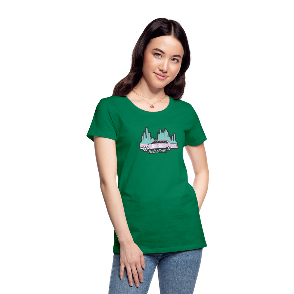 Retro Cars Women’s Premium T-Shirt - kelly green