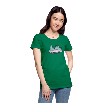 Retro Cars Women’s Premium T-Shirt - kelly green