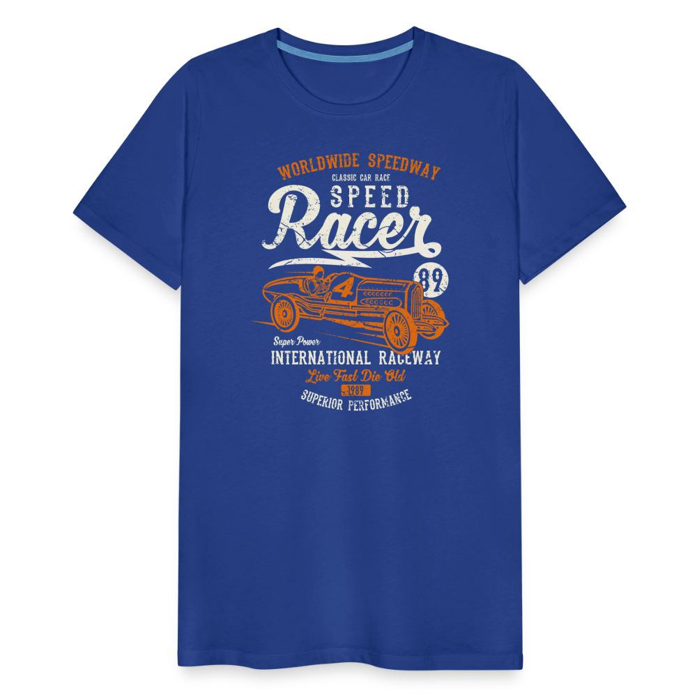 Speed Racer Men’s Premium T-Shirt - royal blue