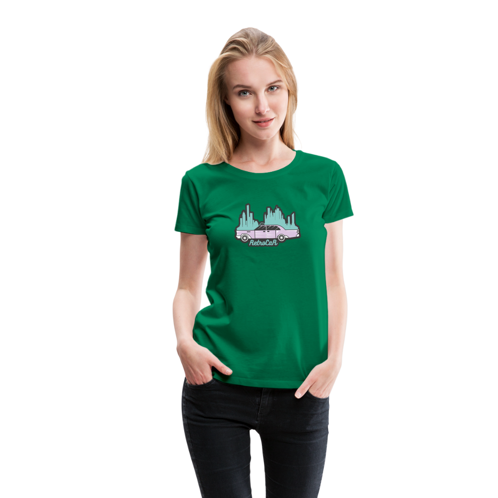 Retro Cars Women’s Premium T-Shirt - kelly green