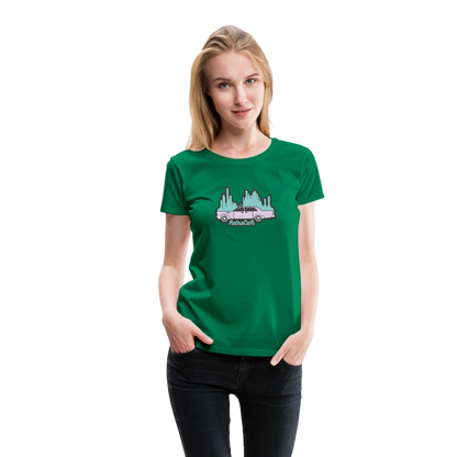 Retro Cars Women’s Premium T-Shirt - kelly green