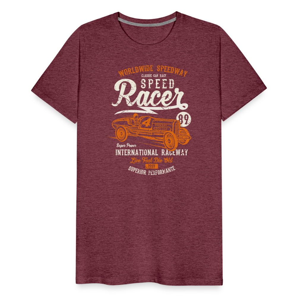 Speed Racer Men’s Premium T-Shirt - heather burgundy