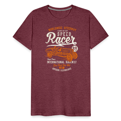 Speed Racer Men’s Premium T-Shirt - heather burgundy