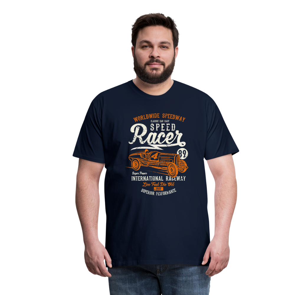 Speed Racer Men’s Premium T-Shirt - navy