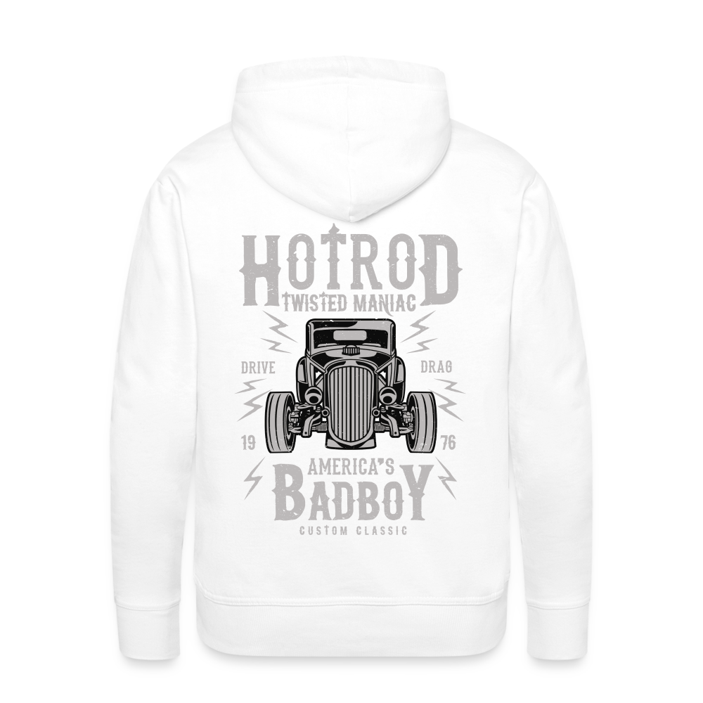 Twisted Hotrod Men’s Premium Hoodie - white