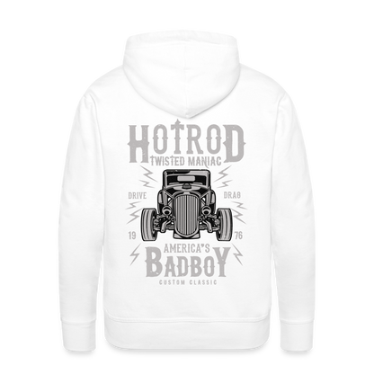 Twisted Hotrod Men’s Premium Hoodie - white