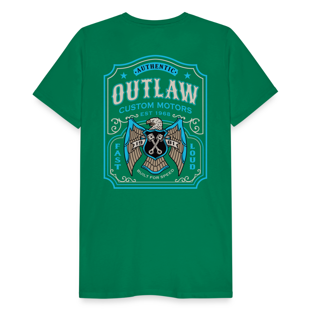 Outlaw Bike mechanic label Men’s Premium T-Shirt - kelly green