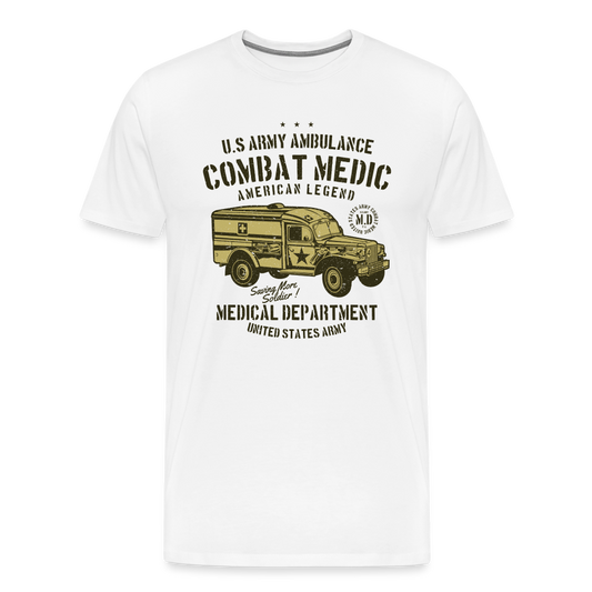 US army ambulance Men’s Premium T-Shirt - white