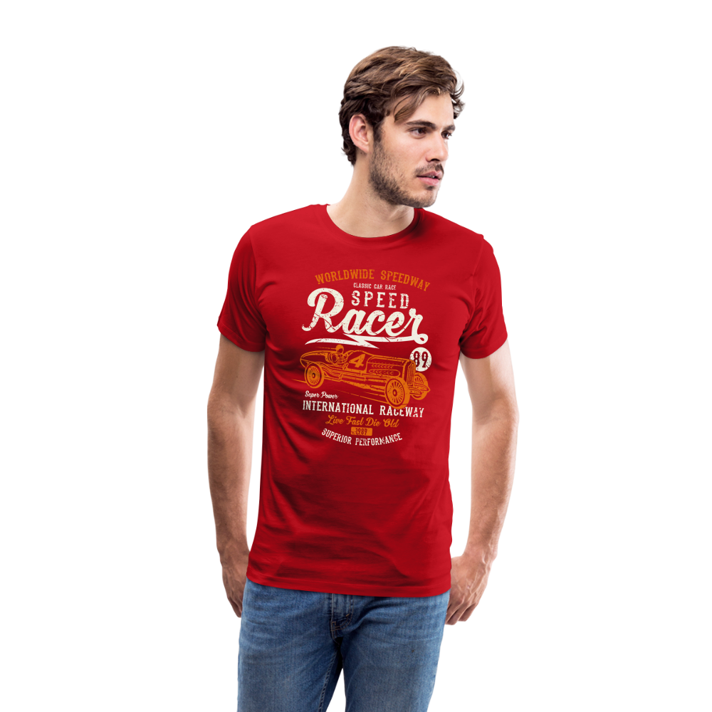 Speed Racer Men’s Premium T-Shirt - red