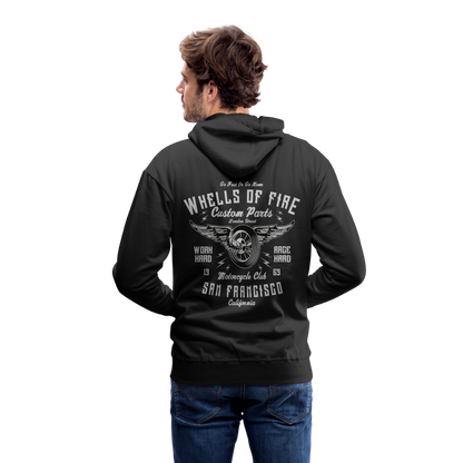 Wheels of fire 01 Men’s Premium Hoodie - black