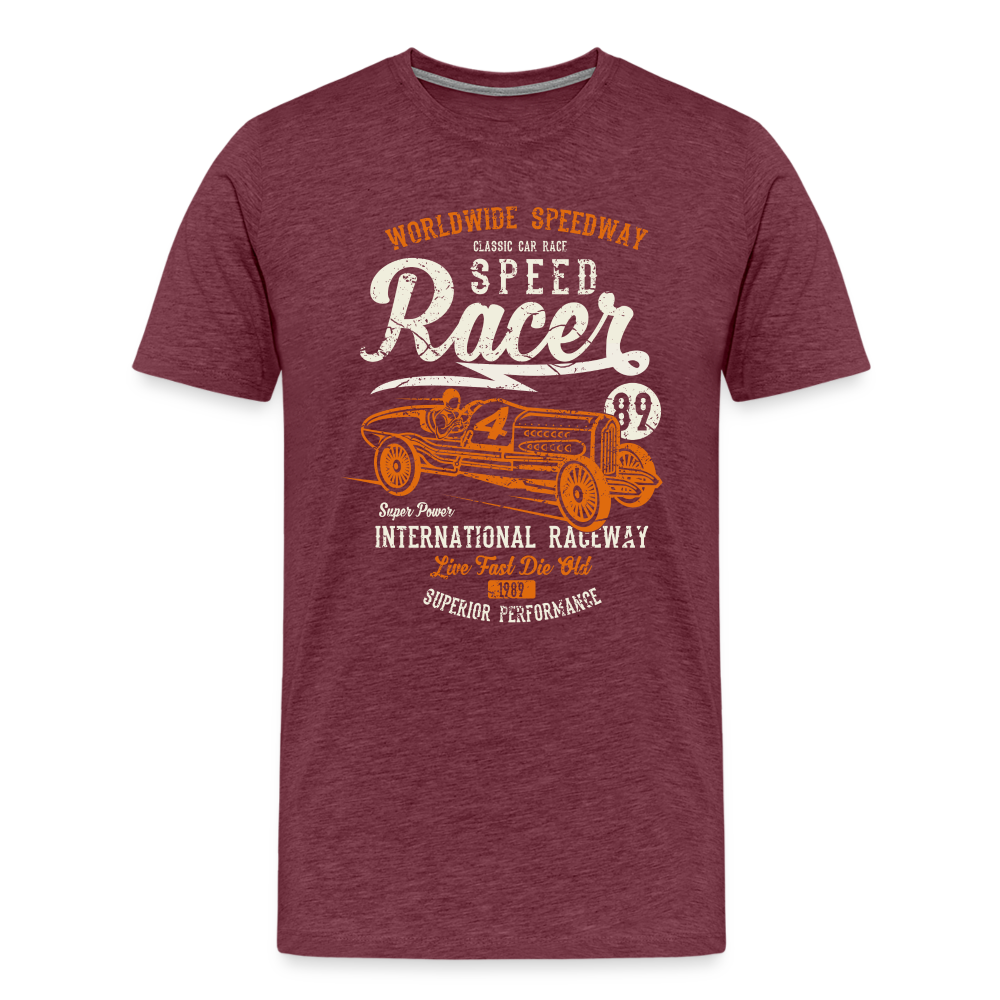 Speed Racer Men’s Premium T-Shirt - heather burgundy