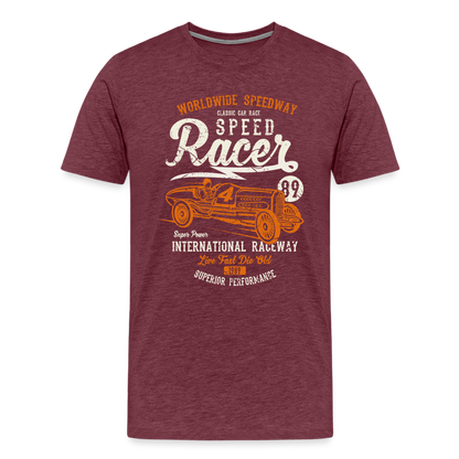 Speed Racer Men’s Premium T-Shirt - heather burgundy