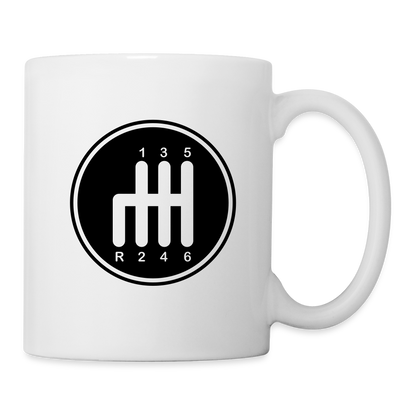 gear shift Mug - white