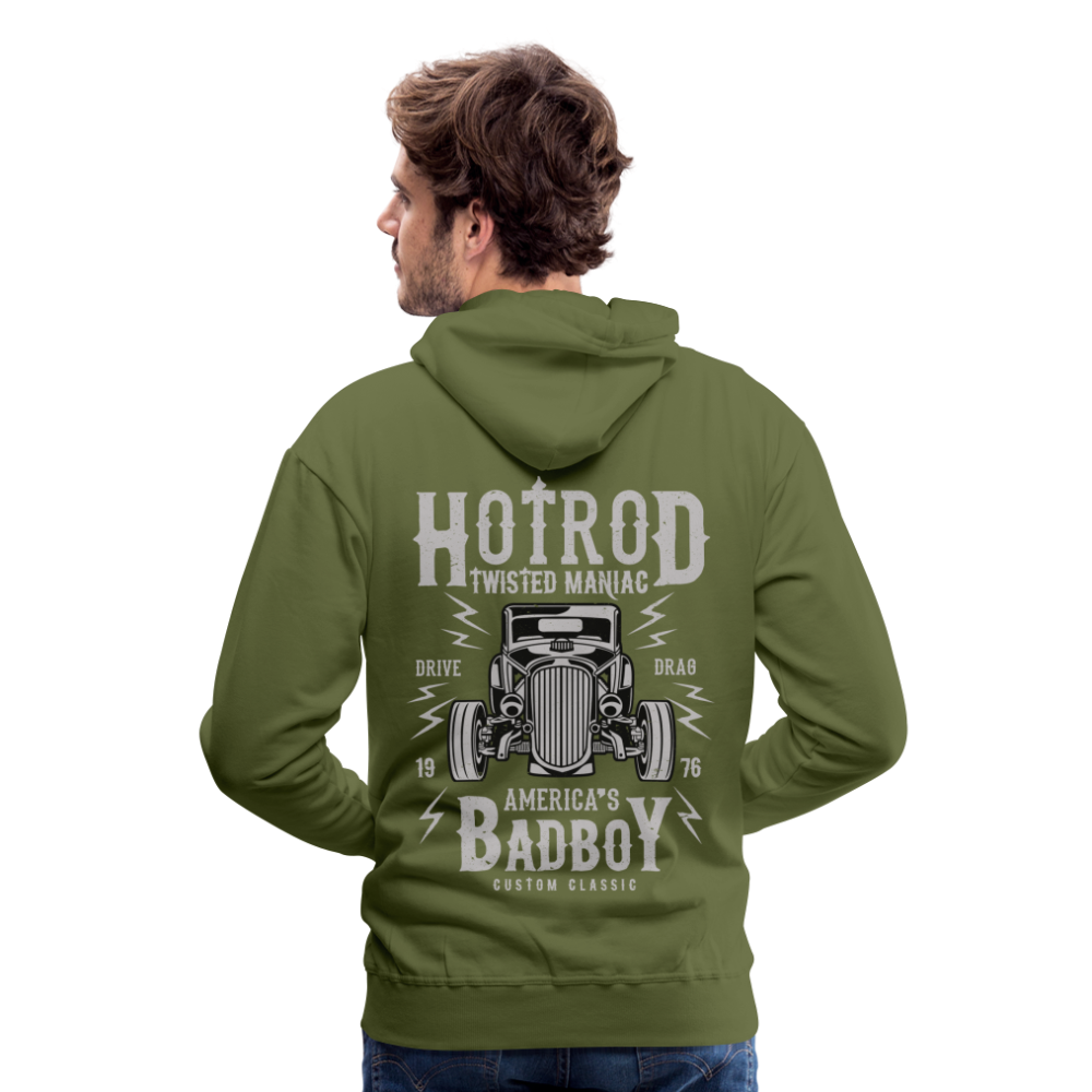 Twisted Hotrod Men’s Premium Hoodie - olive green