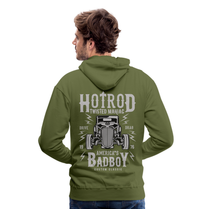 Twisted Hotrod Men’s Premium Hoodie - olive green