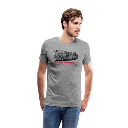 firetruck Men’s Premium T-Shirt - heather grey