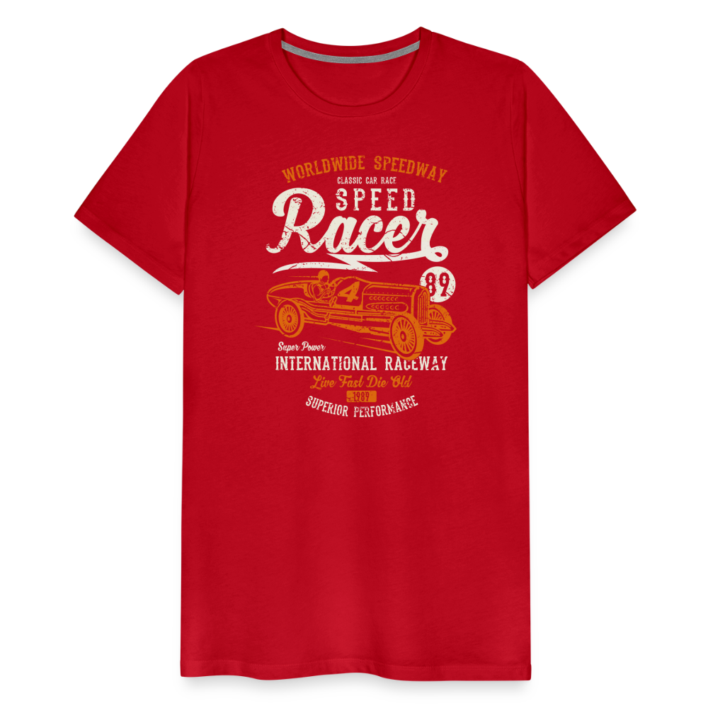 Speed Racer Men’s Premium T-Shirt - red