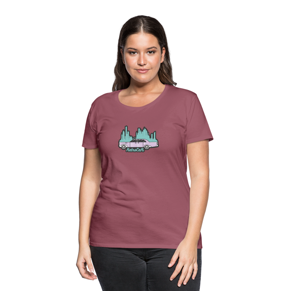 Retro Cars Women’s Premium T-Shirt - mauve