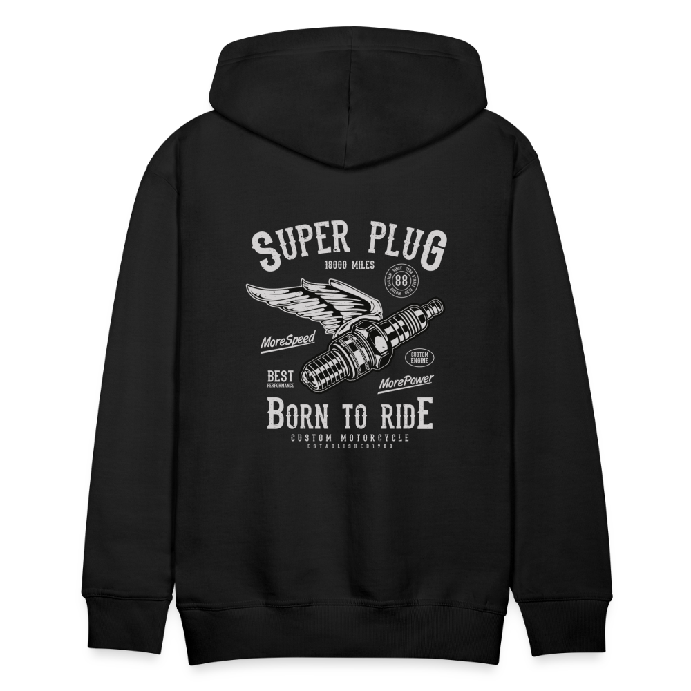 Super Plug Men’s Premium Hoodie - black