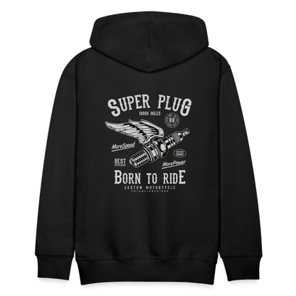 Super Plug Men’s Premium Hoodie - black