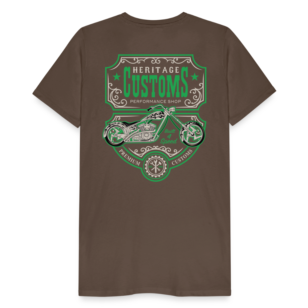 mechanic label Men’s Premium T-Shirt - noble brown