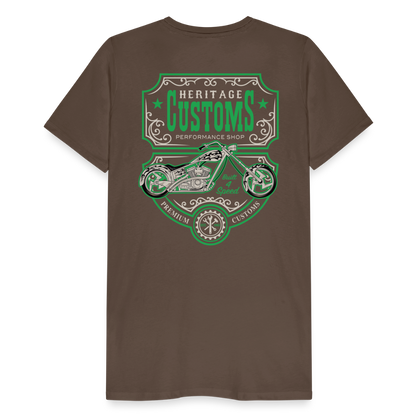 mechanic label Men’s Premium T-Shirt - noble brown