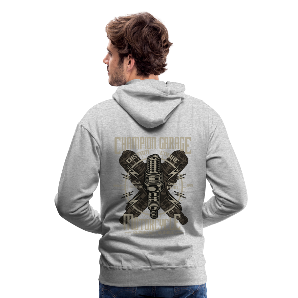 Spark Plug Men’s Premium Hoodie - heather grey