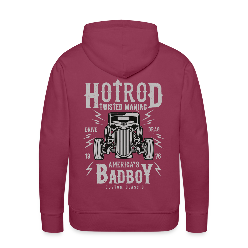 Twisted Hotrod Men’s Premium Hoodie - bordeaux