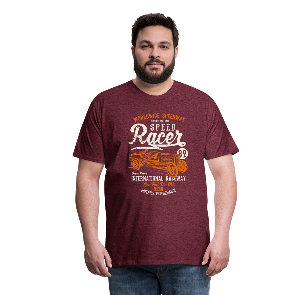 Speed Racer Men’s Premium T-Shirt - heather burgundy