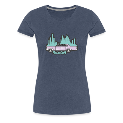 Retro Cars Women’s Premium T-Shirt - heather blue