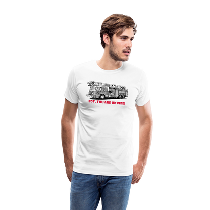 firetruck Men’s Premium T-Shirt - white