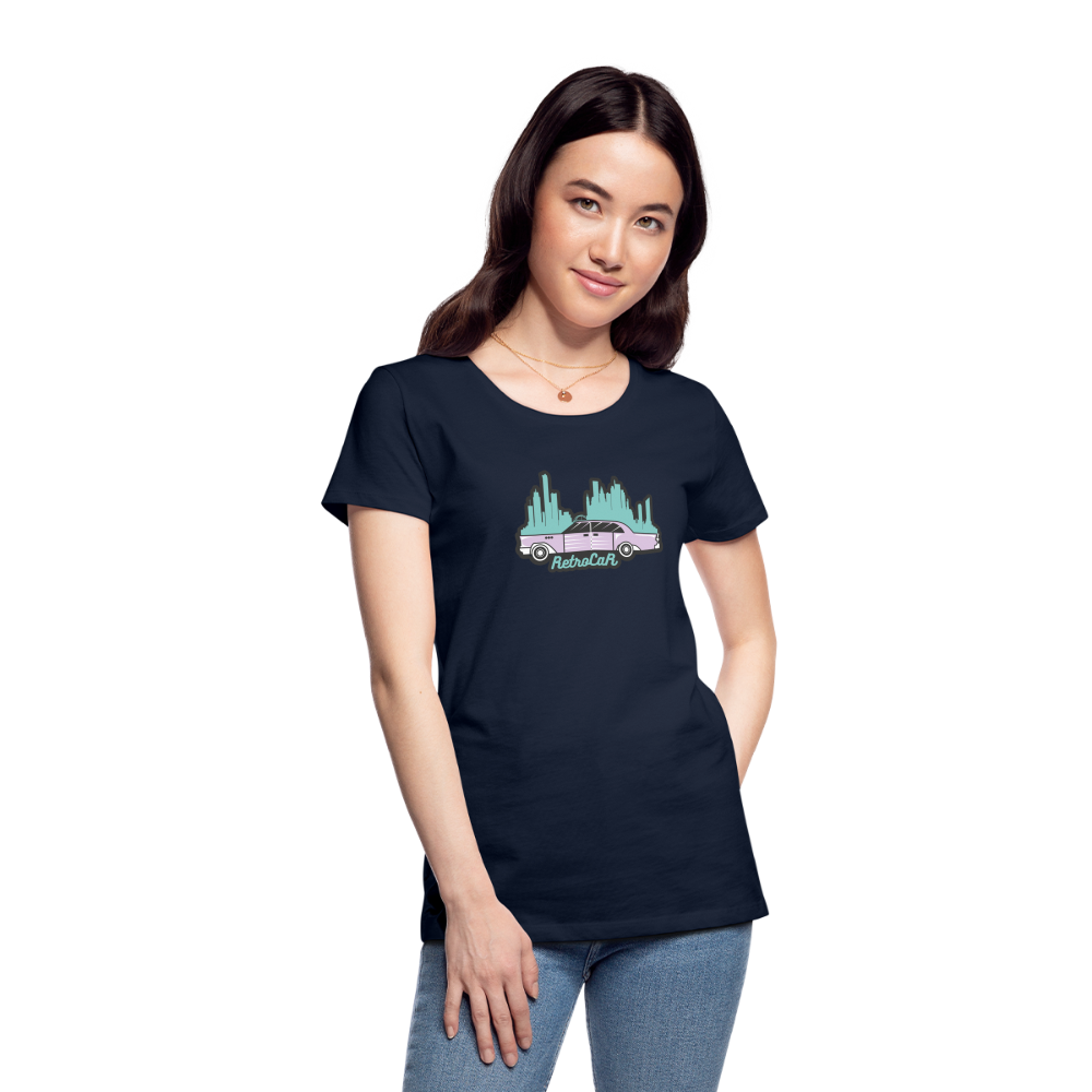 Retro Cars Women’s Premium T-Shirt - navy