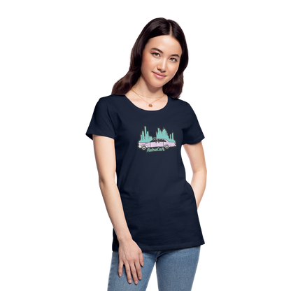 Retro Cars Women’s Premium T-Shirt - navy